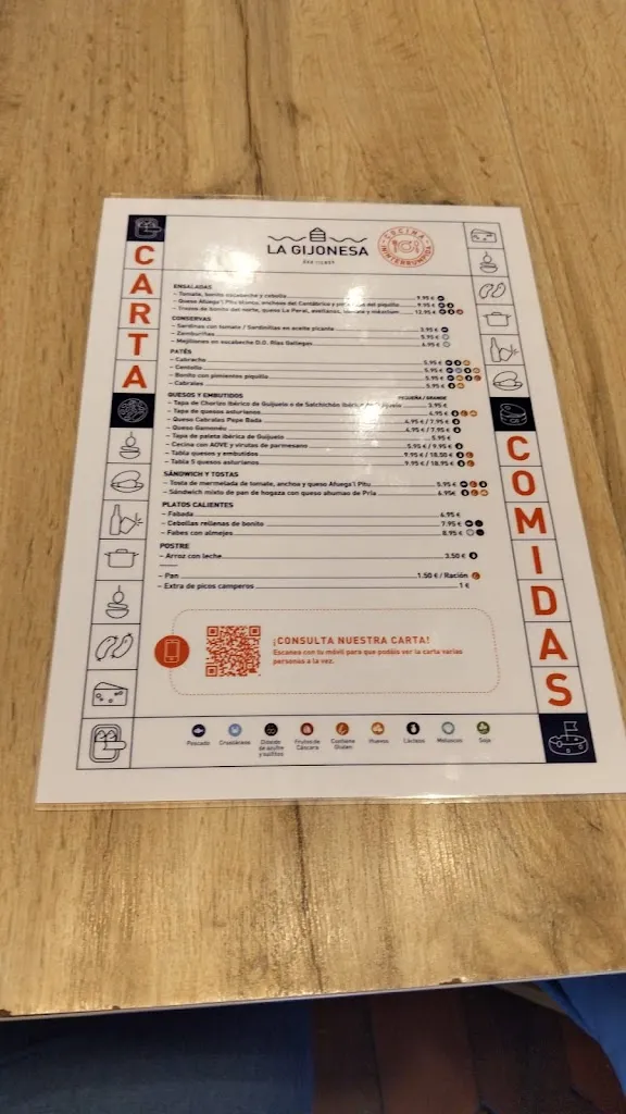 Menu_La Gijonesa Bar - Tienda_Cudillero_immagine_3