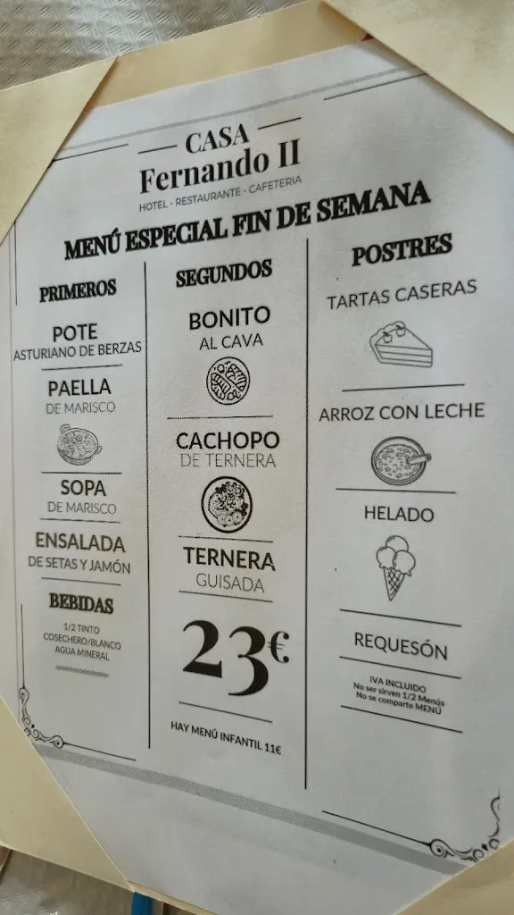 Menu_Bar restaurante Casa Fernando II_Cudillero_image_4