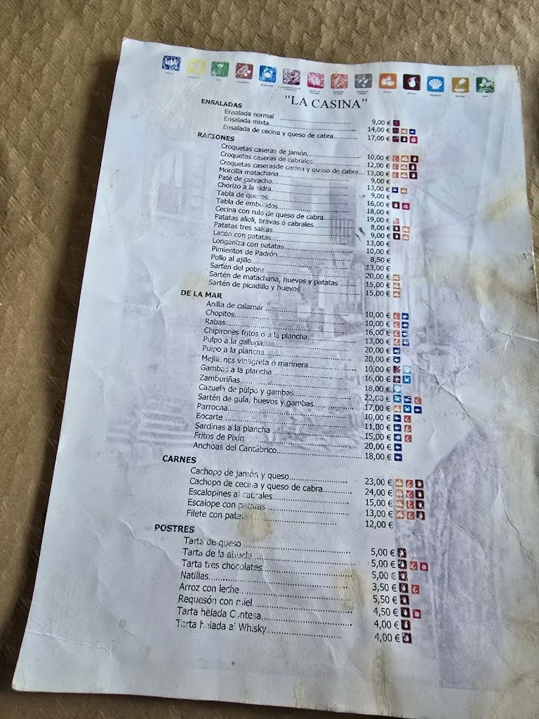 Menu_Bar Restaurante LA CASINA_Cudillero_image_2