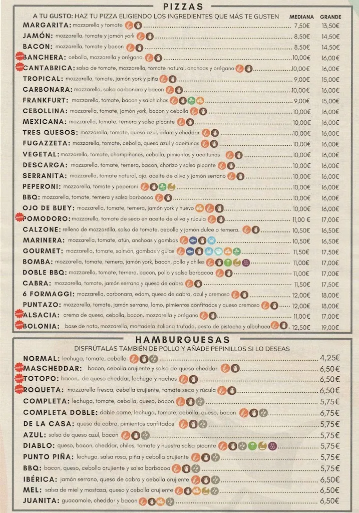 Menu_Punto Pizza Cudillero_Cudillero_immagine_1