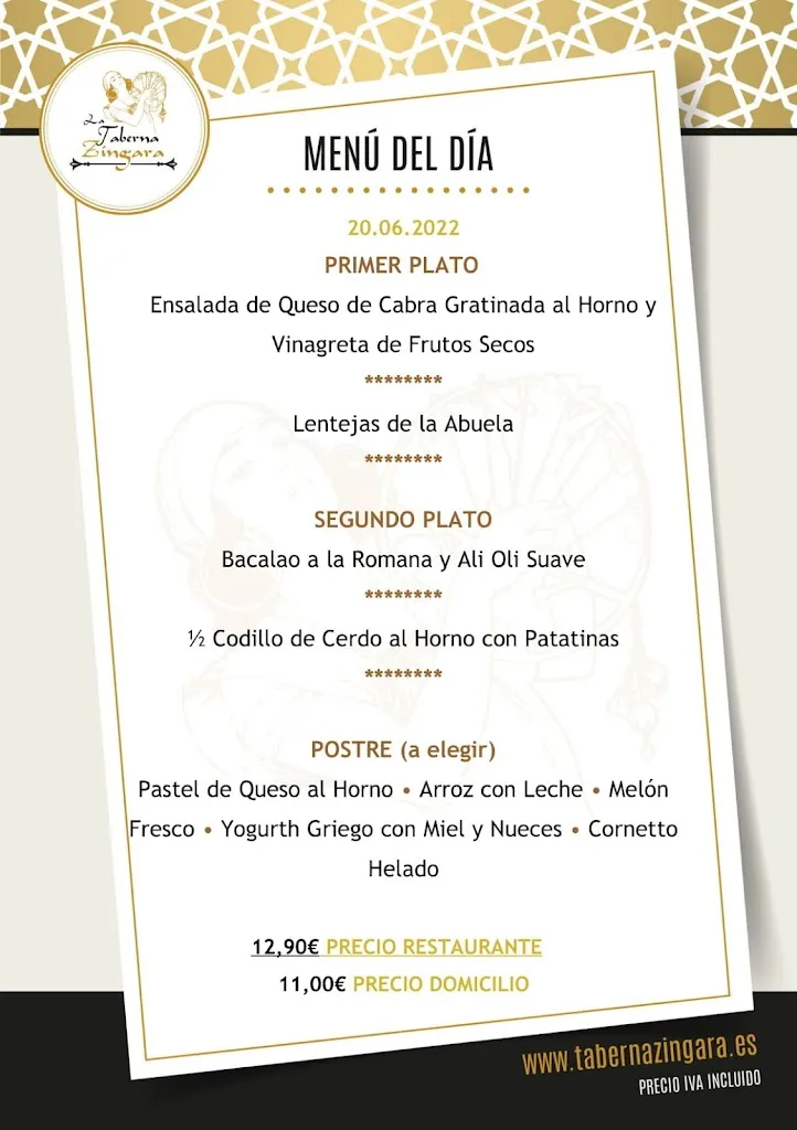 Menu_La Taberna Zíngara_Gijón_immagine_1