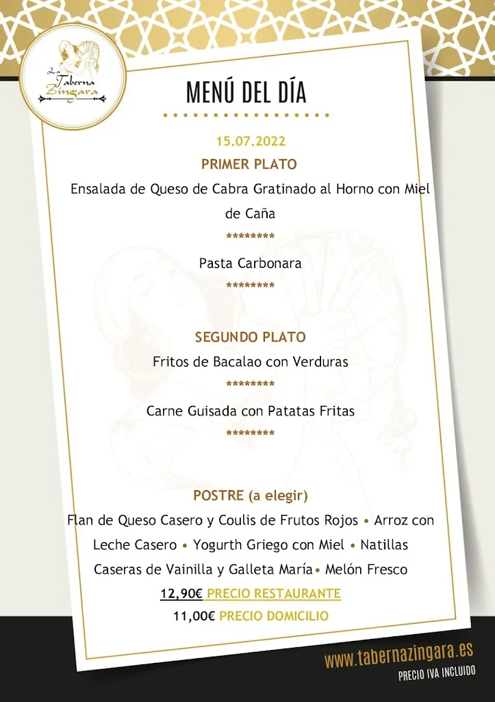 Menu_La Taberna Zíngara_Gijón_immagine_2