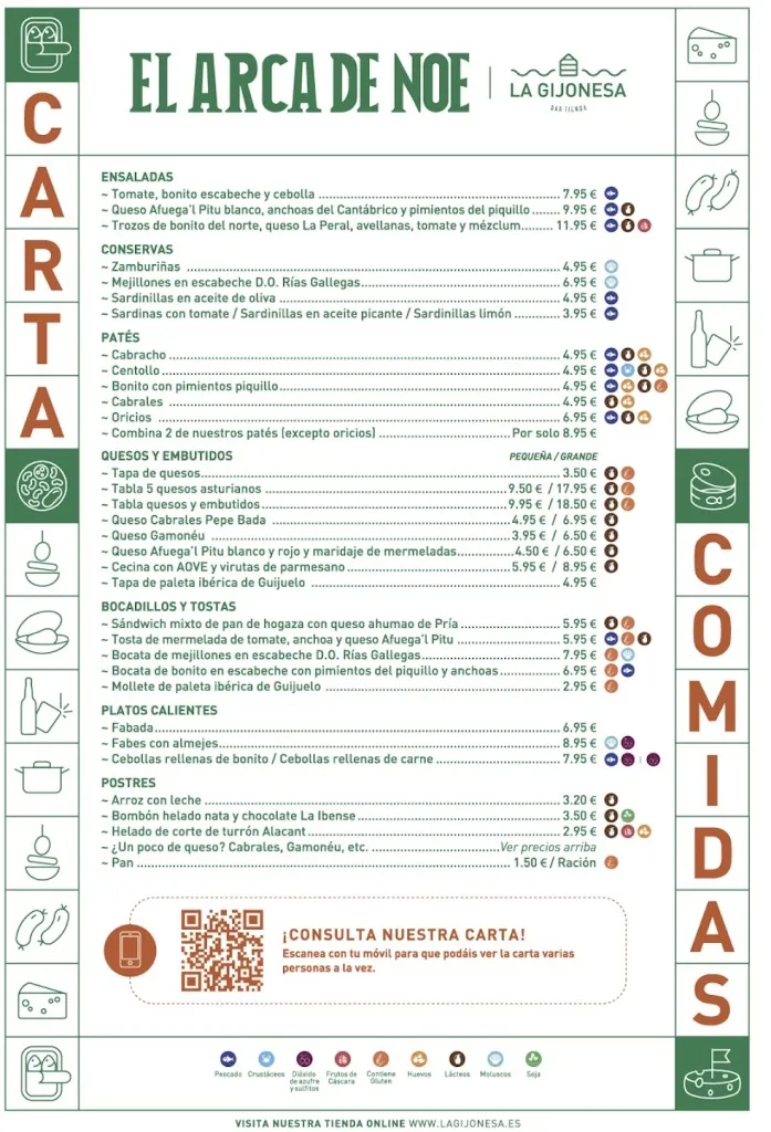 Menu_El Arca de Noé_Gijón_image_3