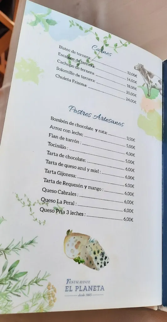 Menu_El Planeta_Gijón_immagine_1