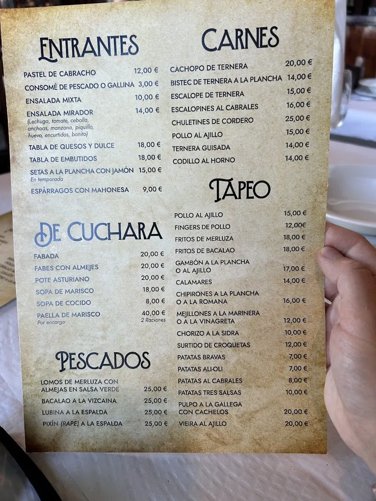 Menu_Restaurante El Mirador de la Playa_Gijón_image_1