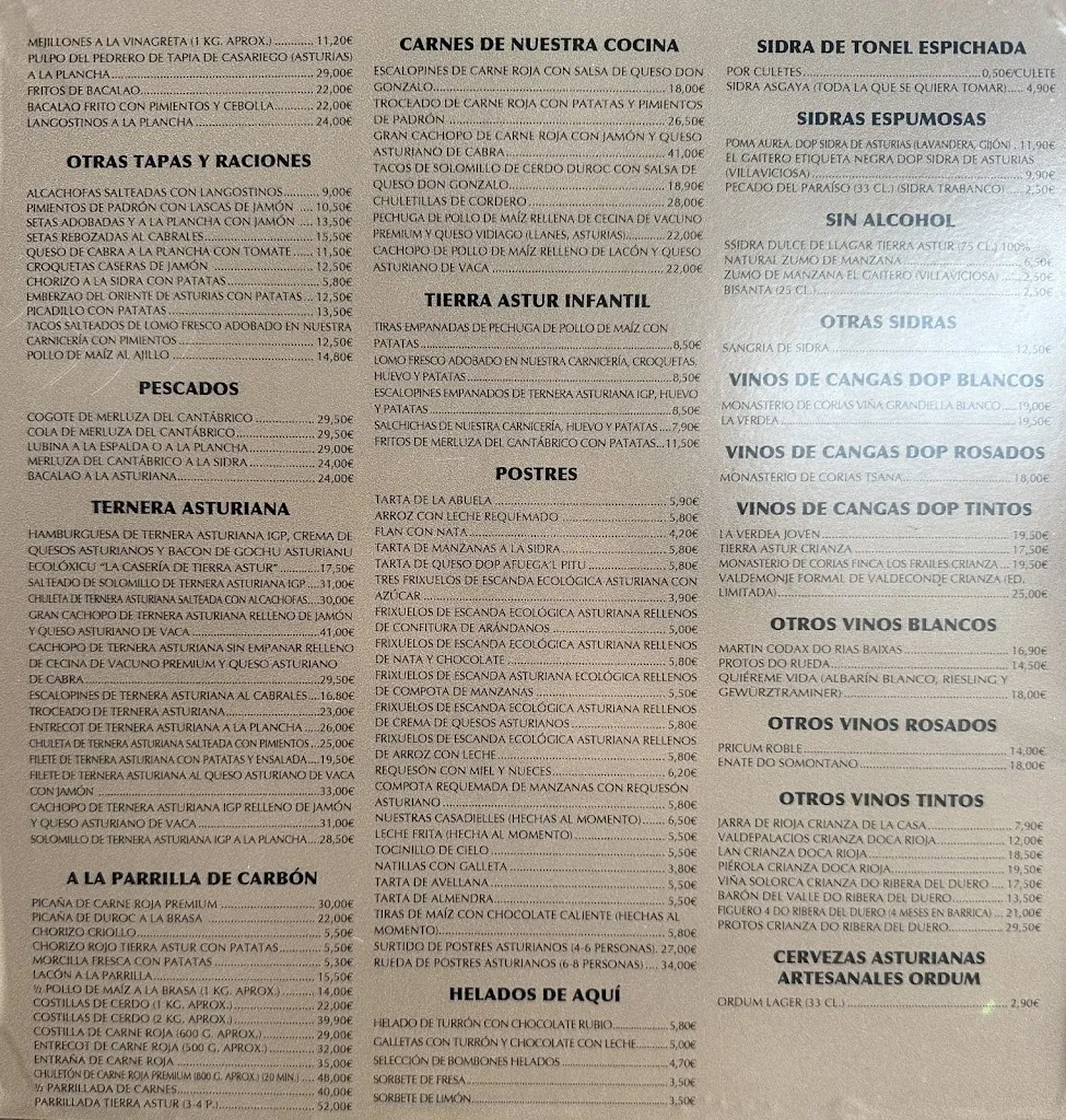 Menu_Sidrería Tierra Astur Poniente_Gijón_image_4