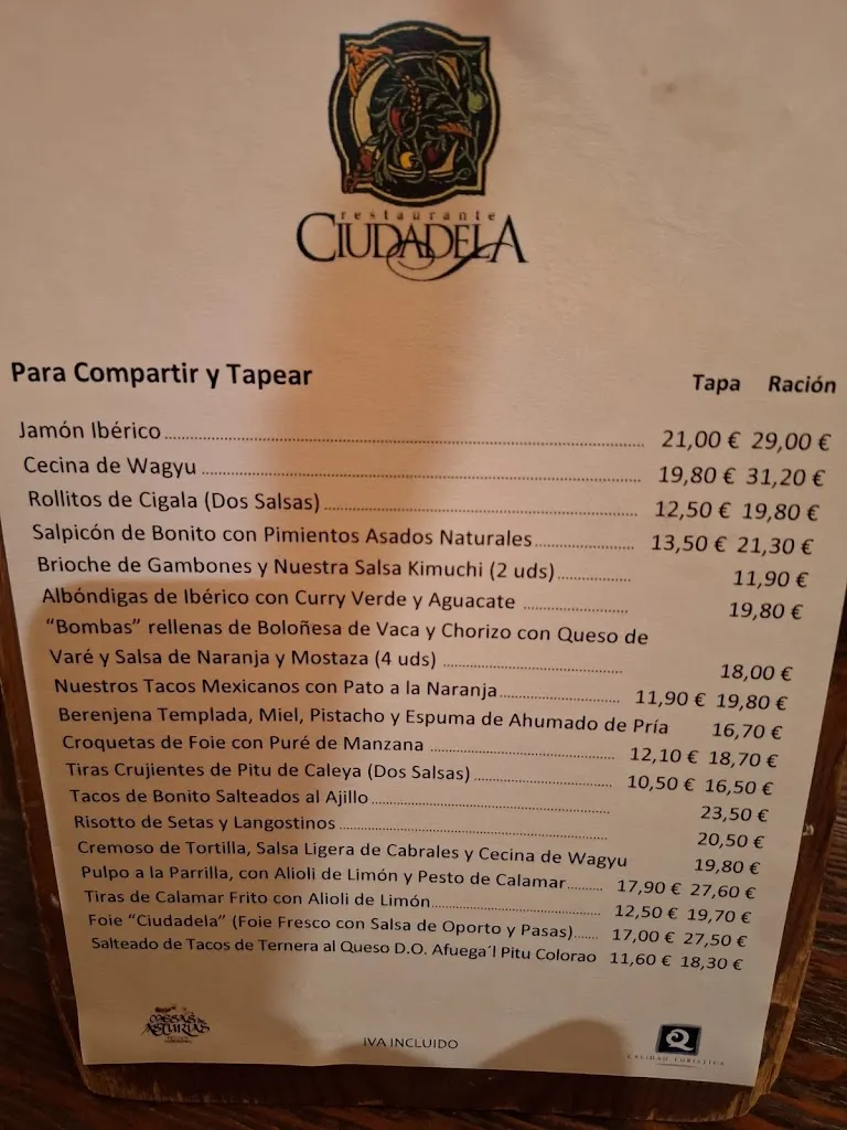 Menu_Ciudadela de Celestino Solar_Gijón_image_1