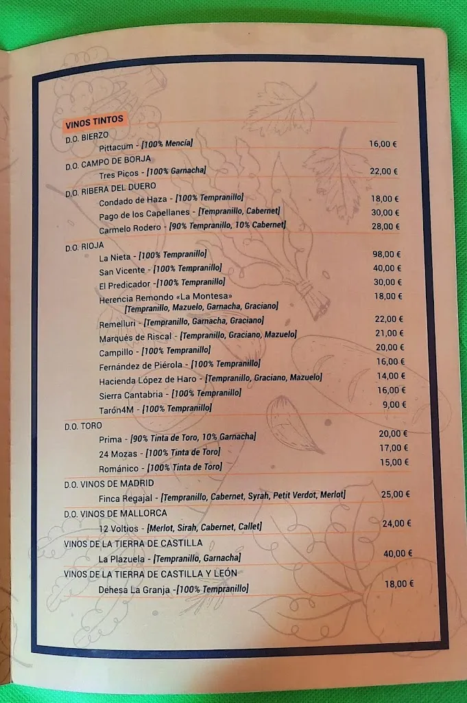 Menu_Restaurante La Pomarada_Laviana_immagine_2