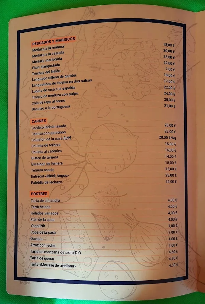 Menu_Restaurante La Pomarada_Laviana_immagine_4
