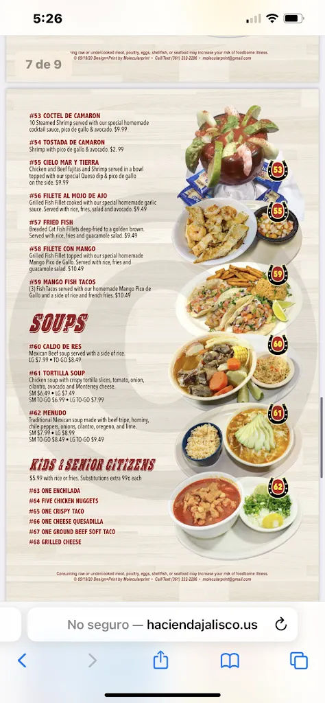 Menu_La Hacienda De Jalisco_Illano_immagine_1