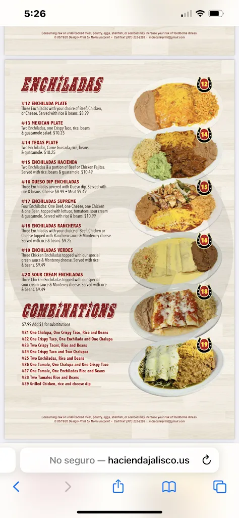 Menu_La Hacienda De Jalisco_Illano_immagine_4