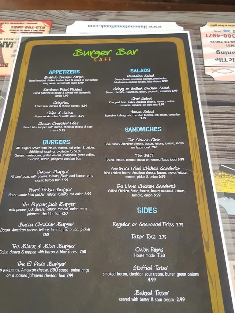 Menu_Burger Bar Cafe_Illano_image_3