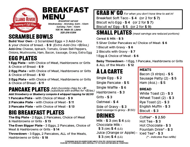 Menu_Llano River Creamery and Gifts_Illano_image_2