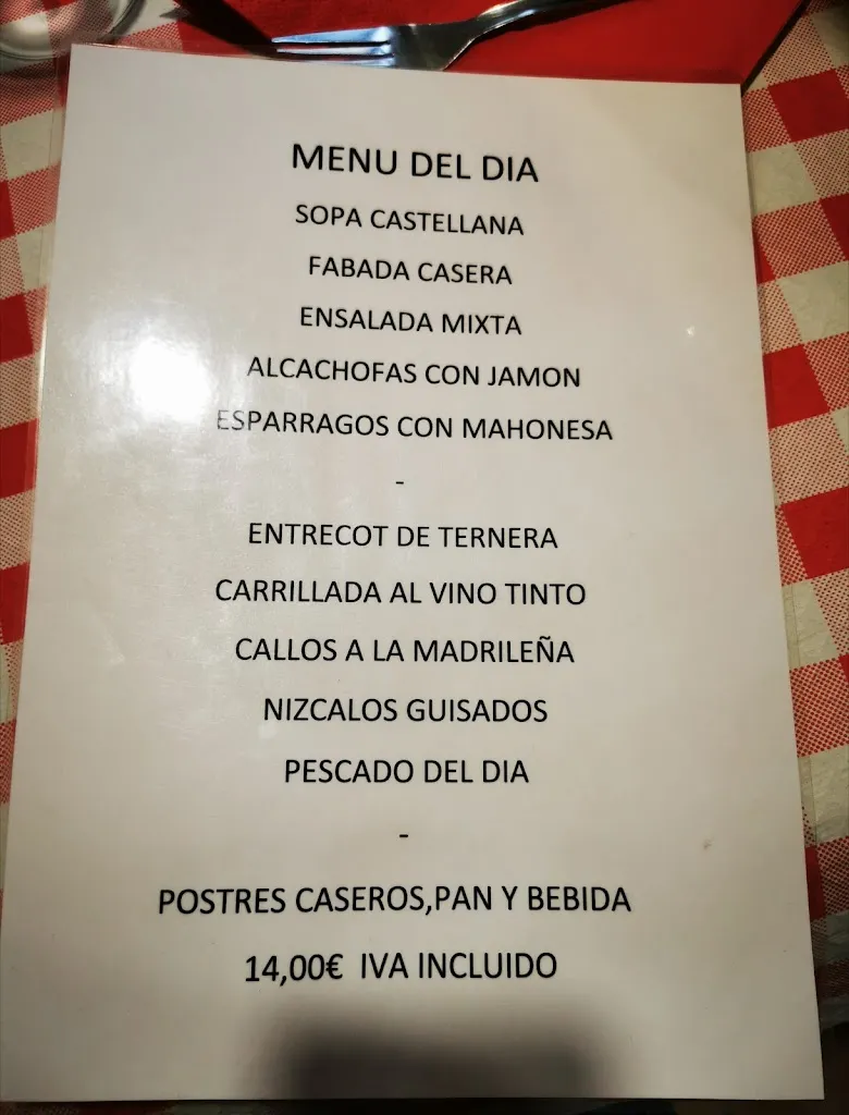 Menu_Bar Restaurante El Llano_Illano_image_1