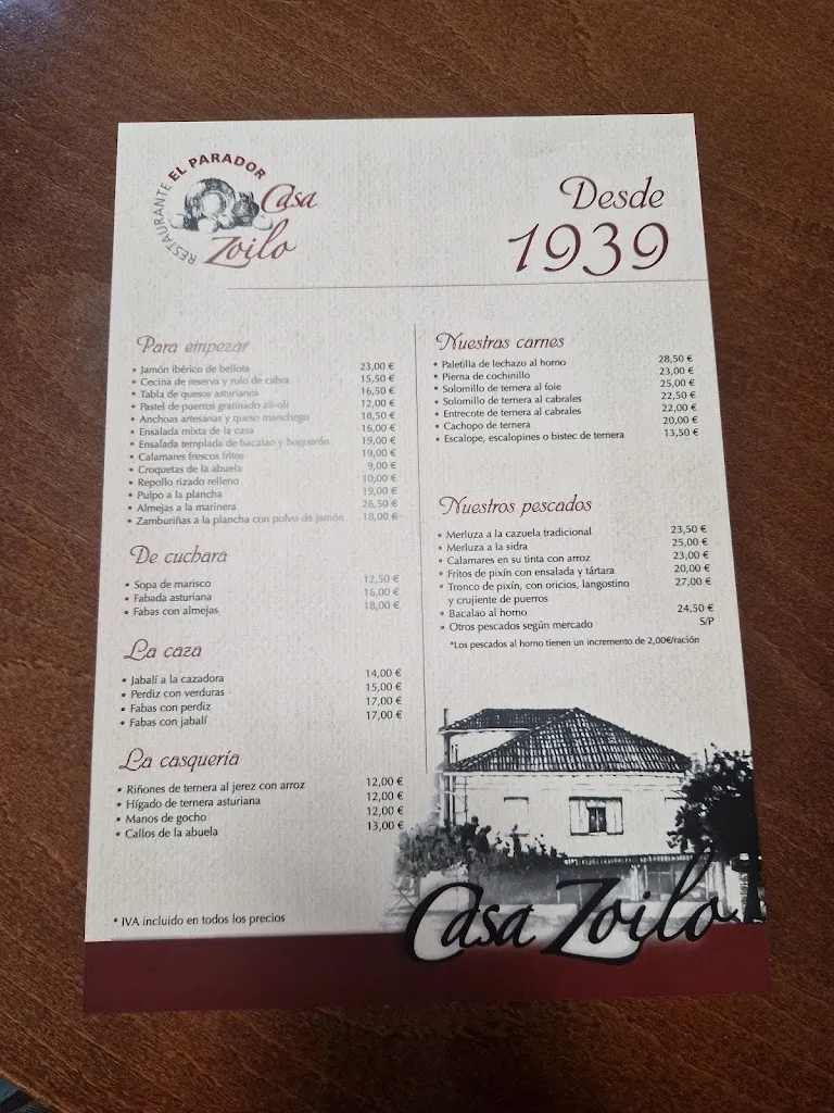 Menu_Restaurante Casa Zoilo_Muros de Nalón_image_2