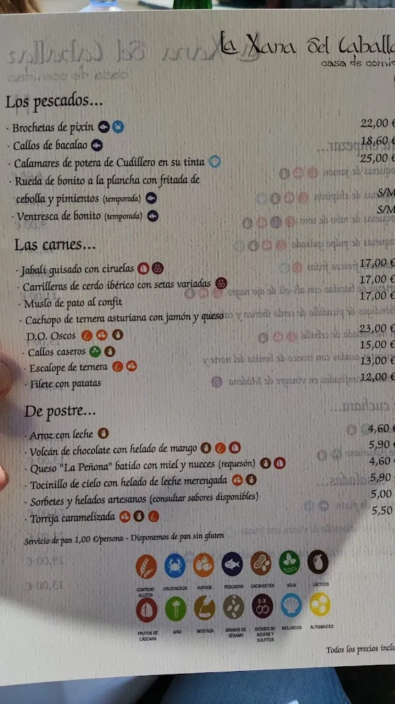 Menu_La Xana del Caballar_Muros de Nalón_image_2