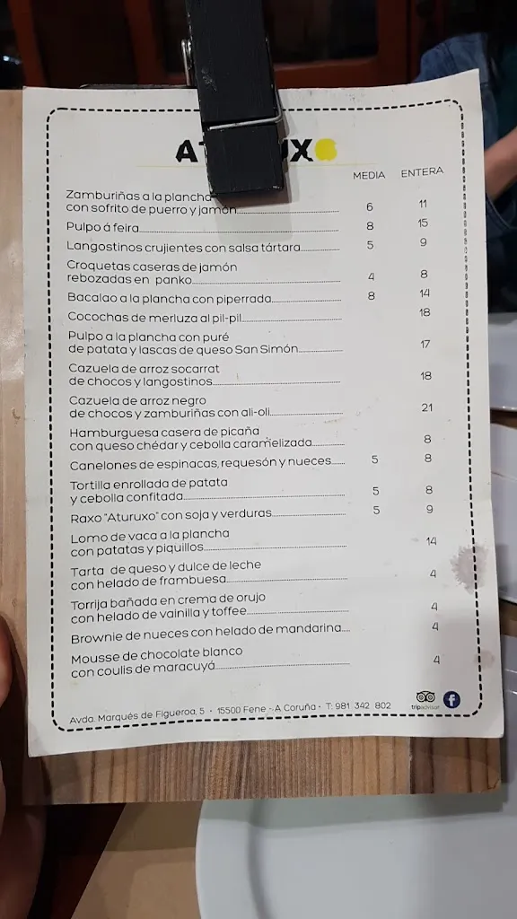 Menu_Mesón Aturuxo | Restaurante en Fene_Fene_immagine_4