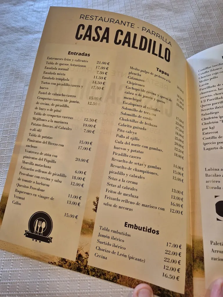 Menu_Restaurante Parrilla Casa Caldillo_Langreo_image_1
