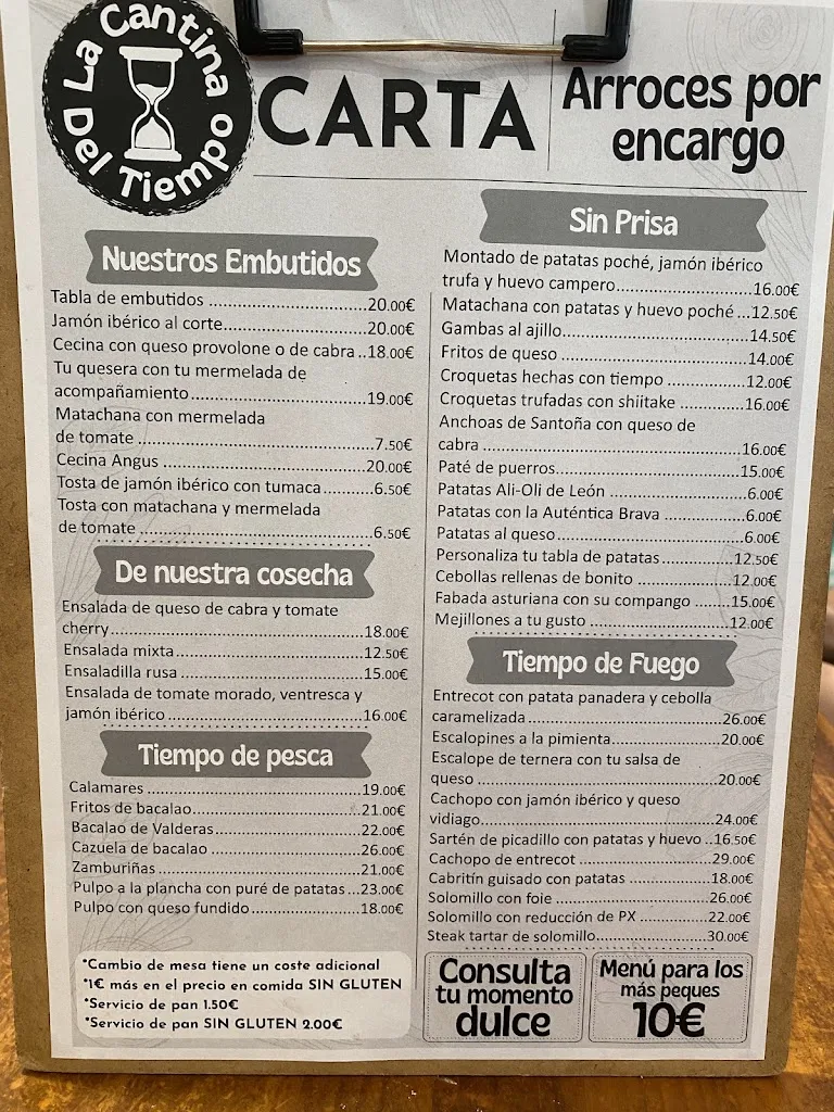 Menu_La cantina del tiempo_Langreo_immagine_1