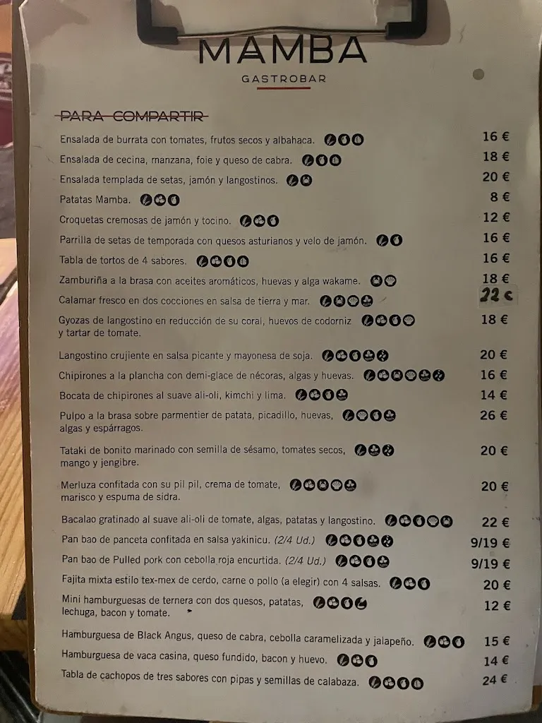Menü_Restaurante MAMBA Gastrobar_Langreo_Bild_1