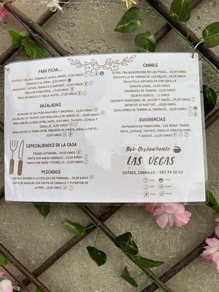 Menu_Bar Las Vegas de Sotres_Peñamellera Alta_image_3
