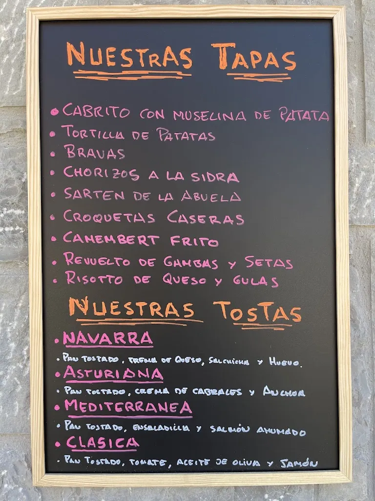 Menu_Bar Las Vegas de Sotres_Peñamellera Alta_image_4