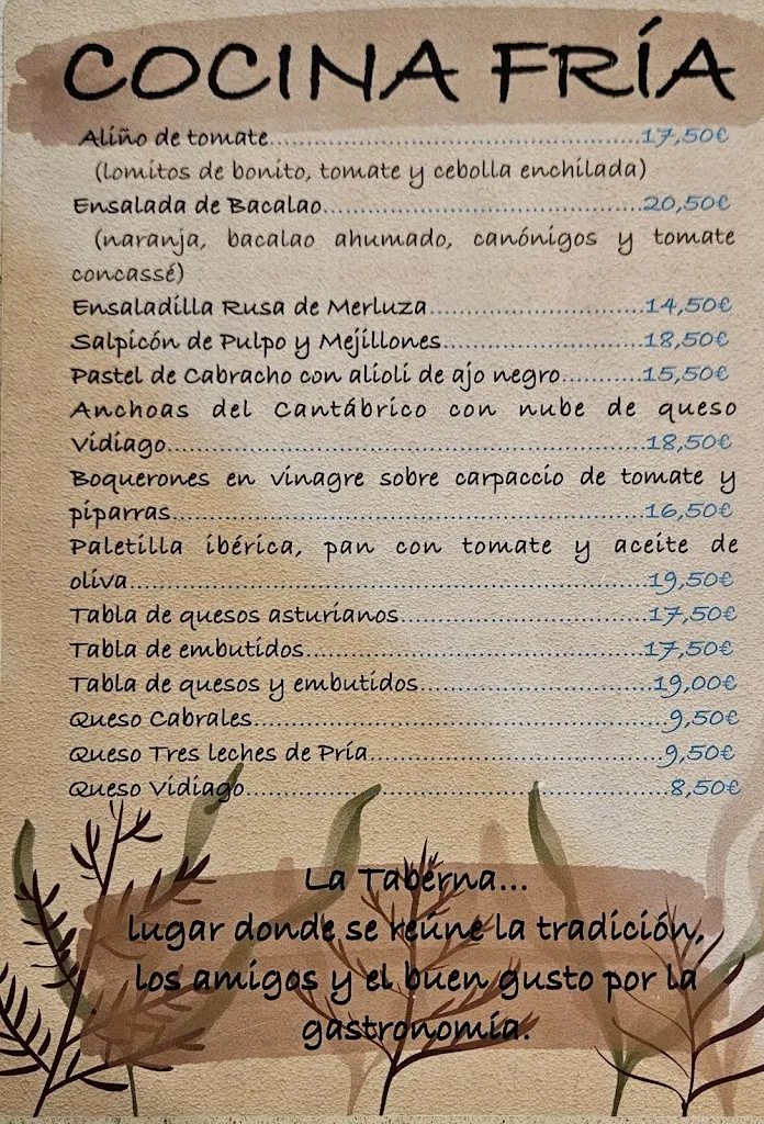 Menu_La Taberna de Javi_Llanes_image_2