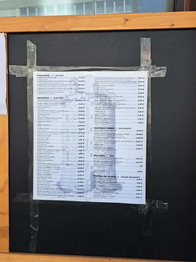 Menu_Sidrería Las Torres_Llanes_image_3