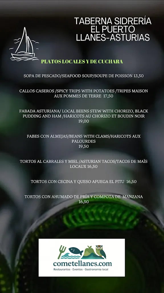 Menu_Sidrería Restaurante El Puerto_Llanes_image_3