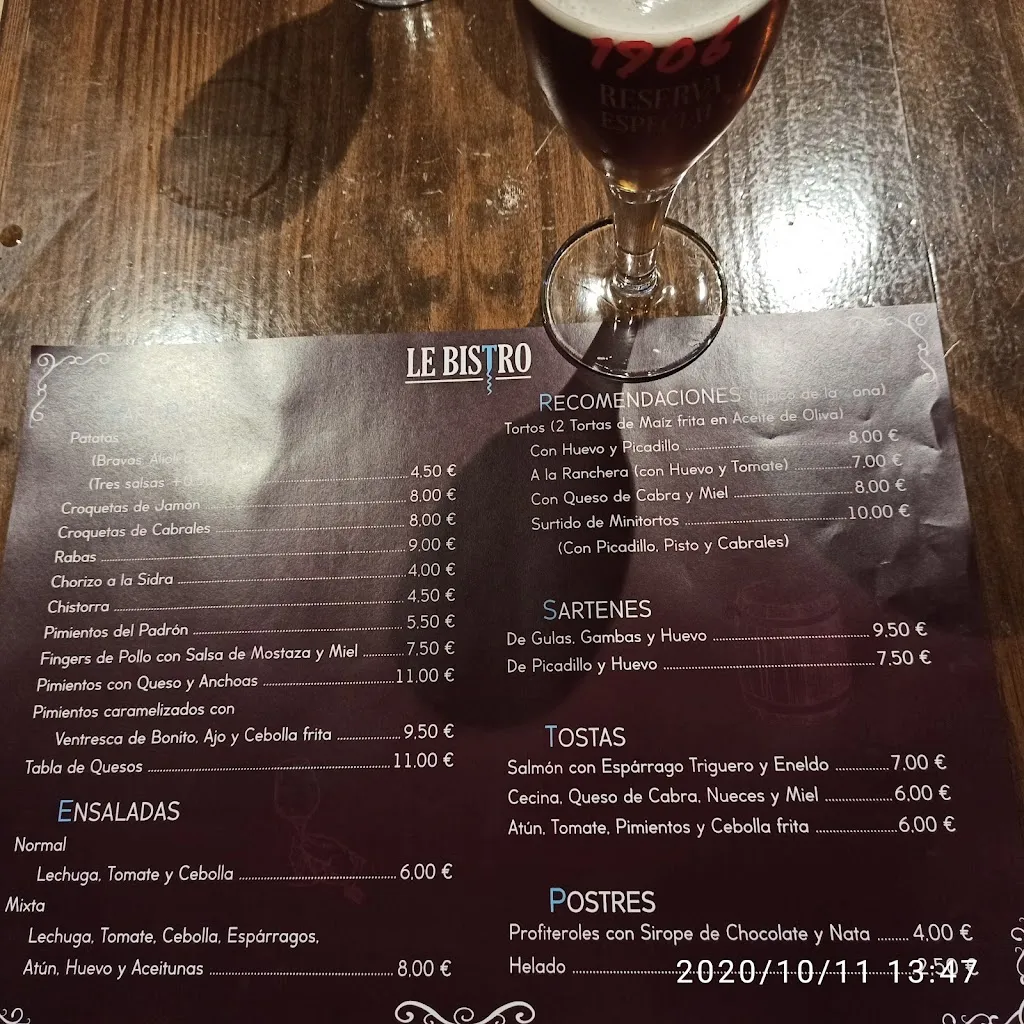 Menu_Le Bistro_Llanes_image_3