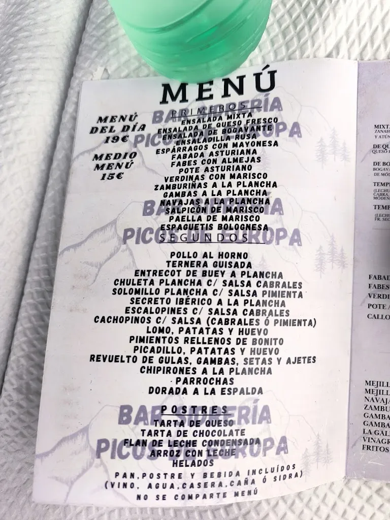 Menu_Bar Picos de Europa_Llanes_image_2