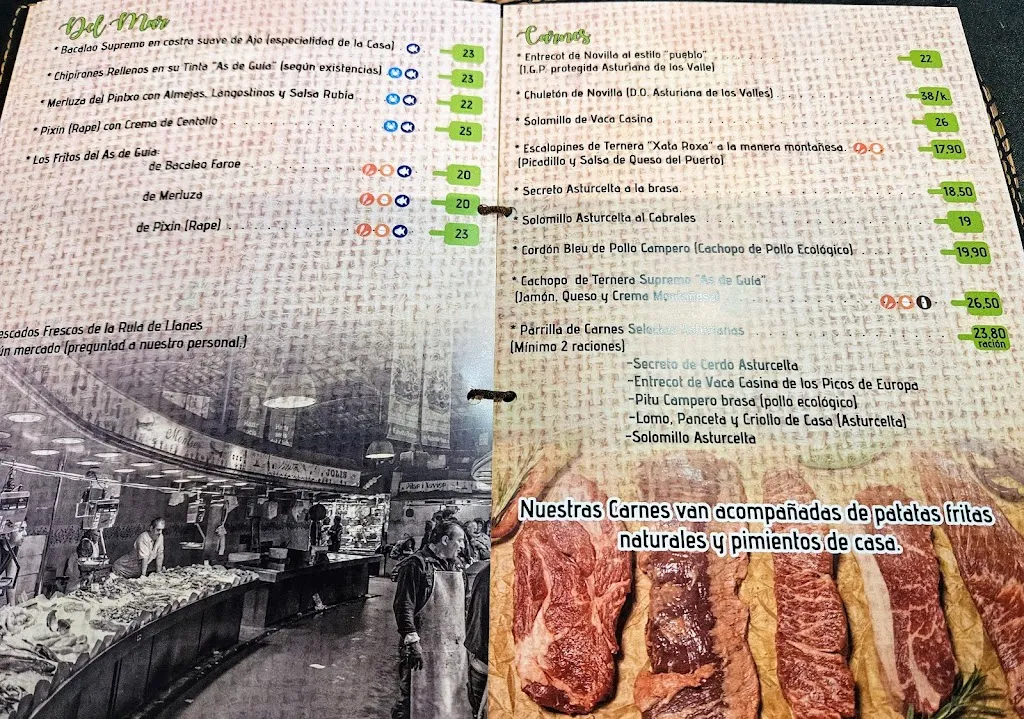 Menu_Sidrería As de Guía_Llanes_immagine_2