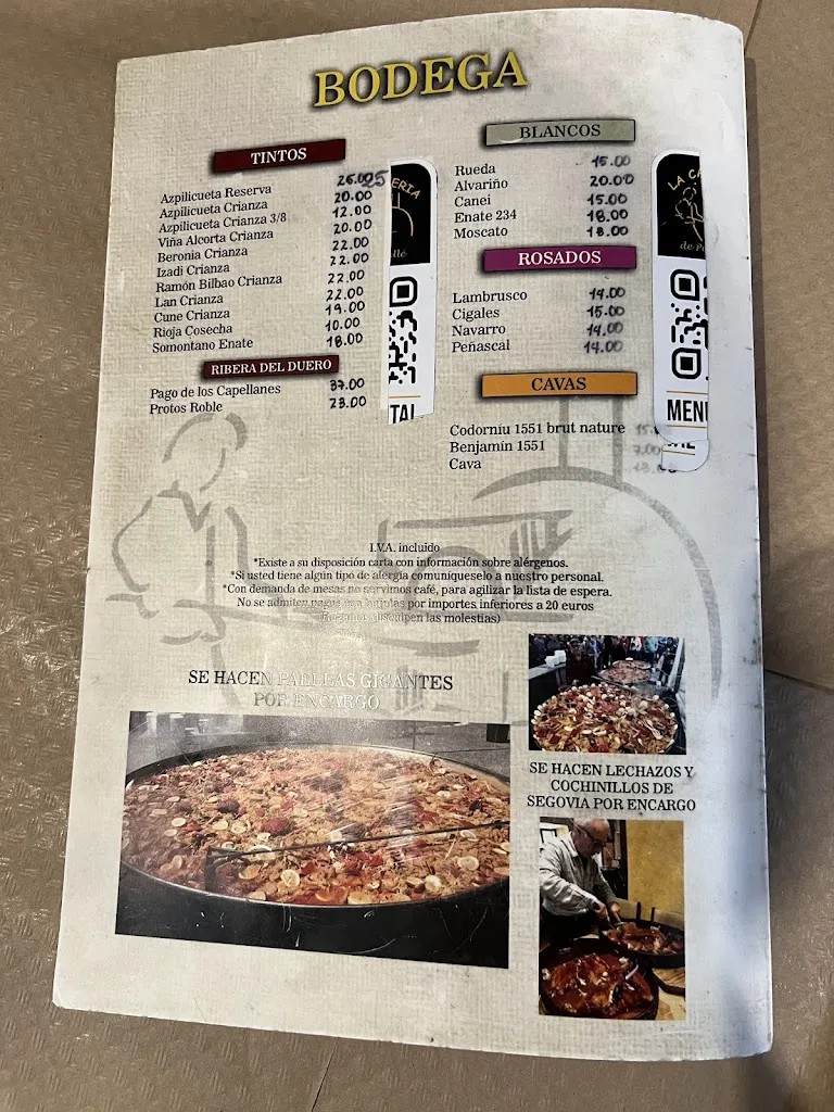 Menu_Sidreria La Carbonería de Pepe Cavallé_Llanes_image_2