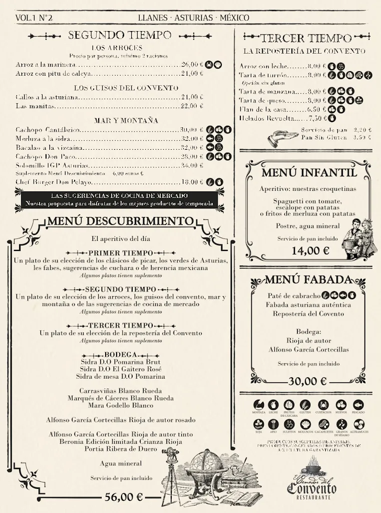 Menu_Restaurante el cenador del convento_Llanes_immagine_1