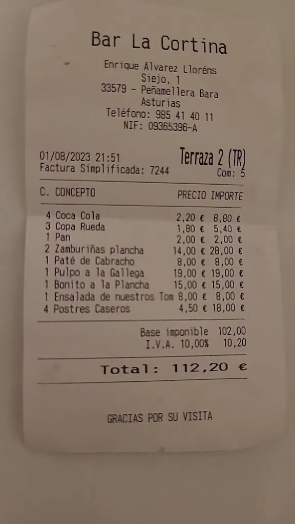 Dmitry Syrotovsky_BAR LA CORTINA_Peñamellera Baja_review