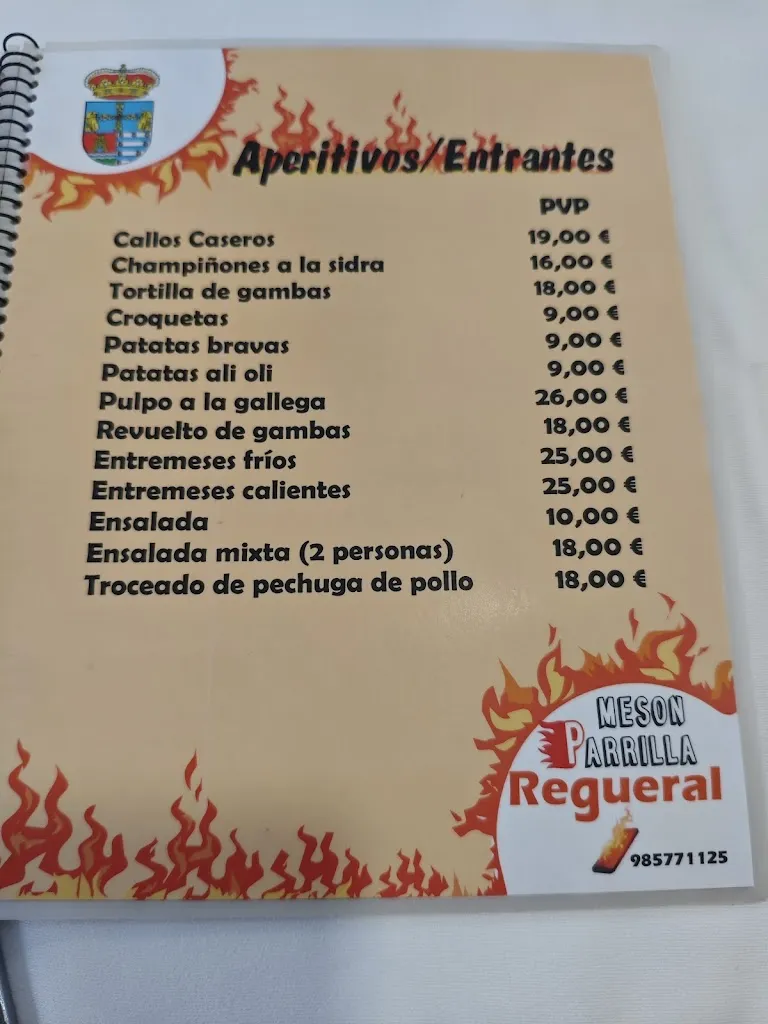 Menu_Restaurante Mesón Regueral_Llanera_image_2