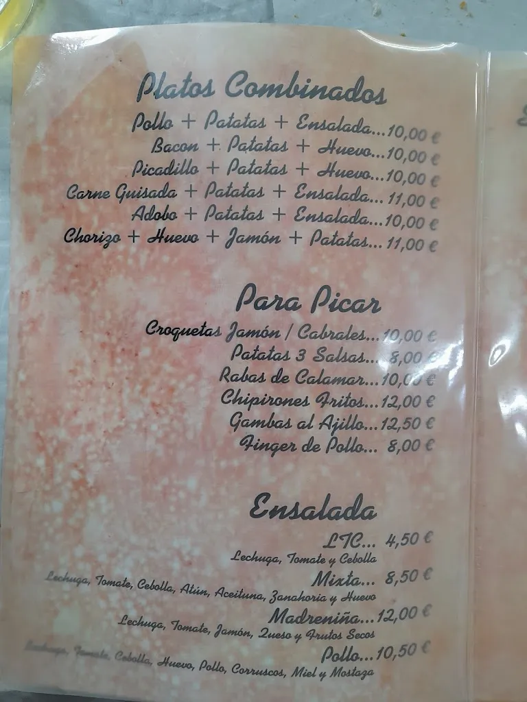 Menü_El Madreñeru_Llanera_Bild_1