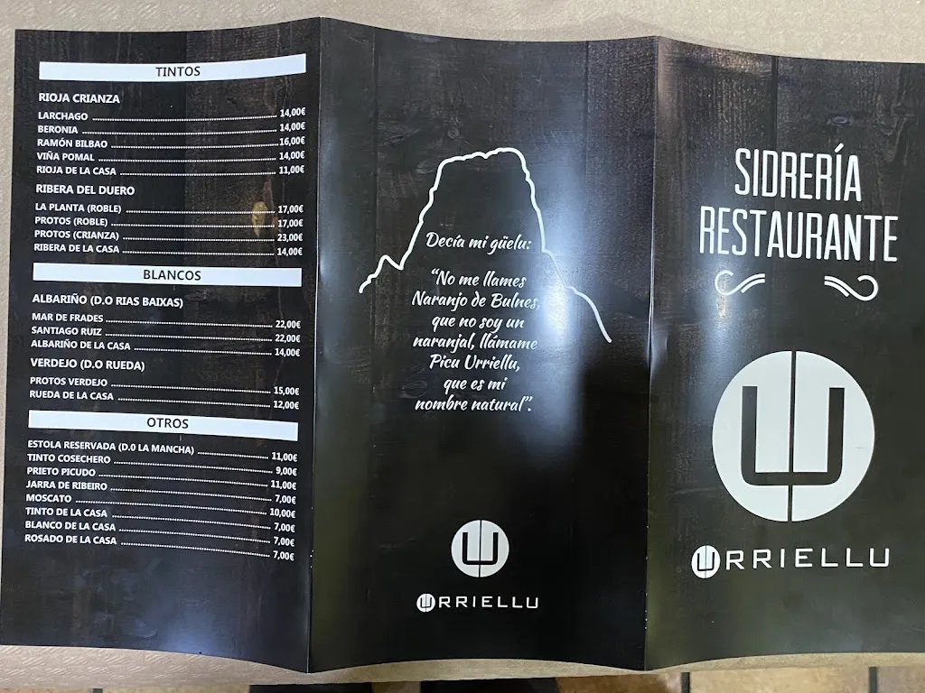 Menu_Sidrería Restaurante Urriellu_Llanera_image_2