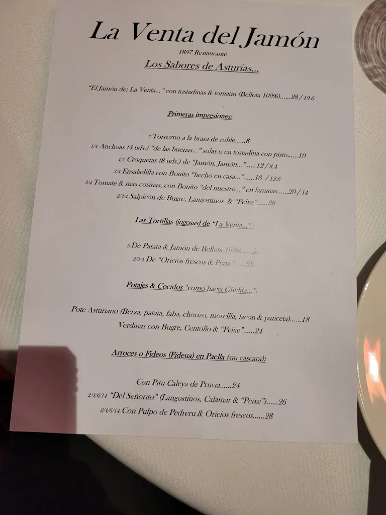 Menu_Restaurante La Venta del Jamón_Llanera_image_1