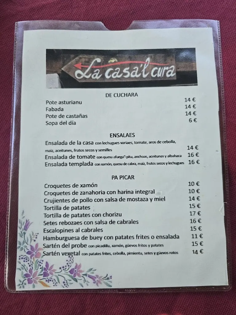 Menu_La casa'l cura_Proaza_image_2