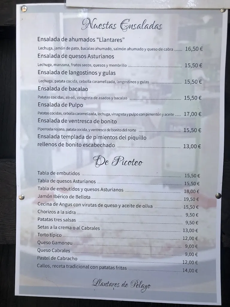 Menu_Llantares de Pelayo piloña_Piloña_image_2