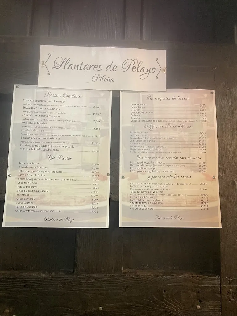 Menu_Llantares de Pelayo piloña_Piloña_image_3