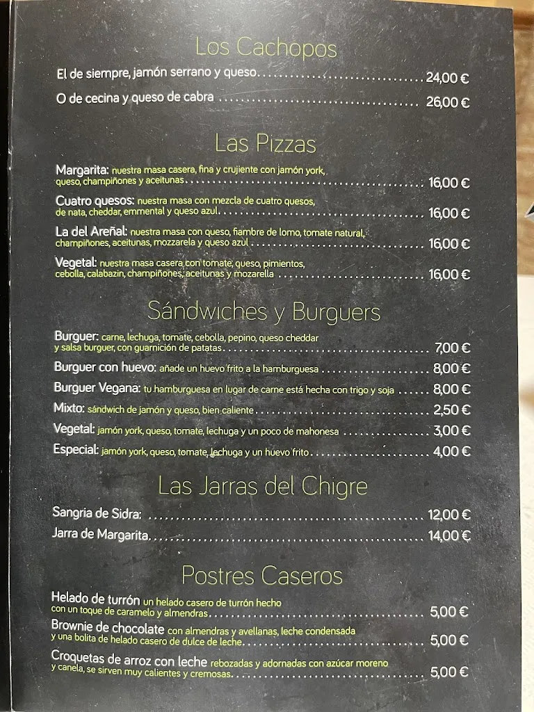 Menu_Chigre El Areñal_Piloña_image_1