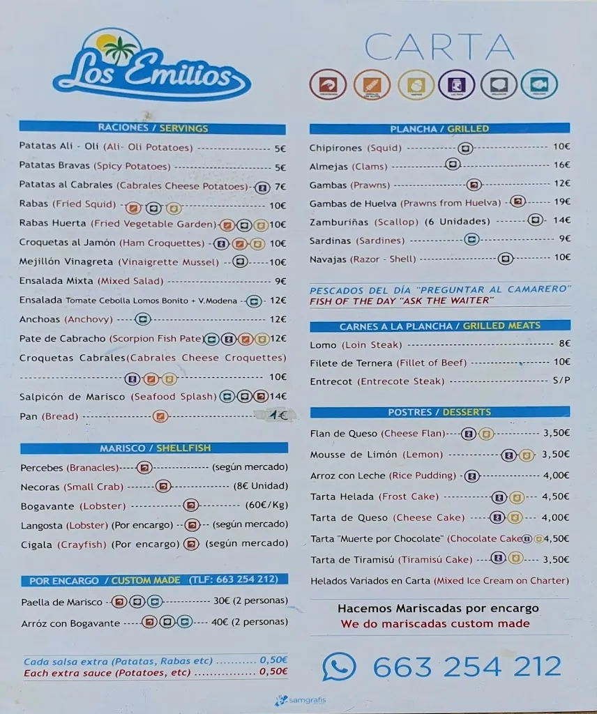 Menu_Los Emilios_Ribadedeva_immagine_1