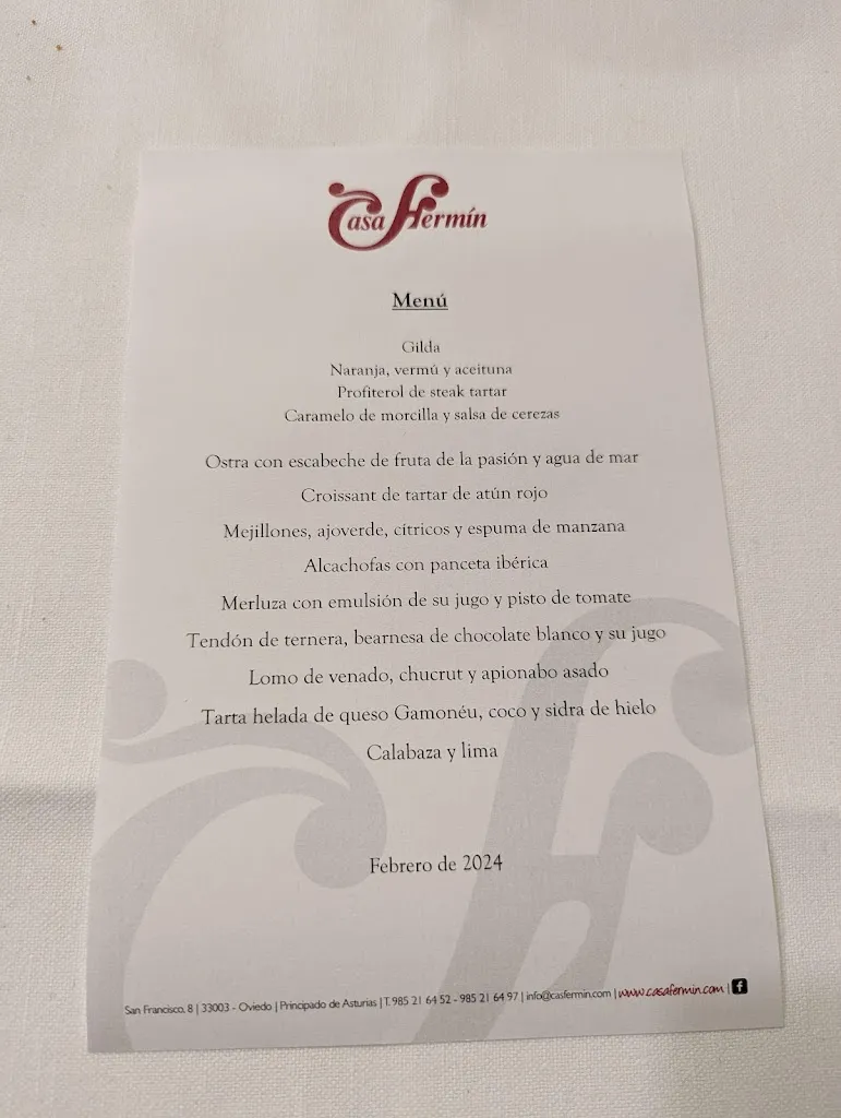 Menu_Casa Fermín_Oviedo_immagine_4
