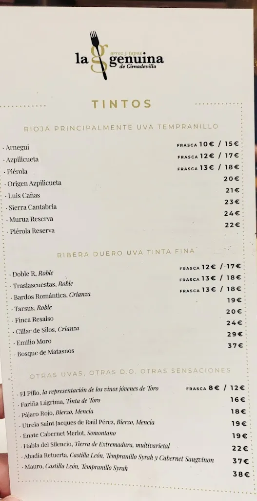 Menu_Arrocería La Genuina de Cimadevilla_Oviedo_image_3