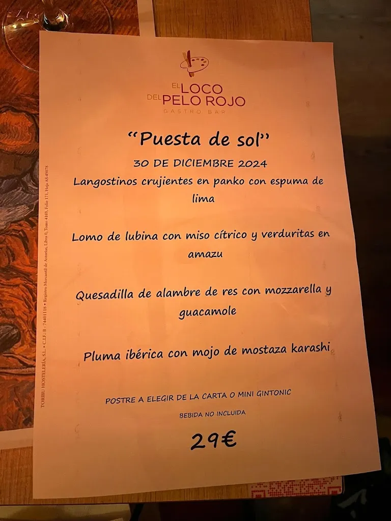 Menu_El Loco del Pelo Rojo_Oviedo_image_4