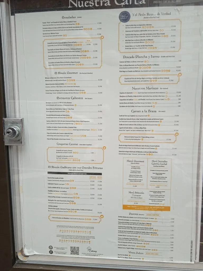 Menu_La Taberna Zíngara_Oviedo_image_1