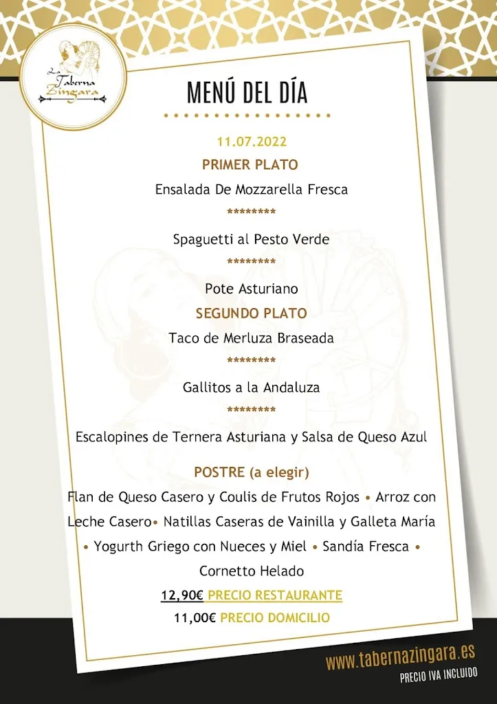 Menu_La Taberna Zíngara_Oviedo_image_3