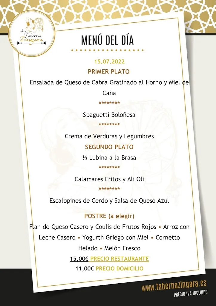 Menu_La Taberna Zíngara_Oviedo_image_4